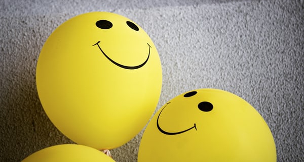 Happy balloon faces